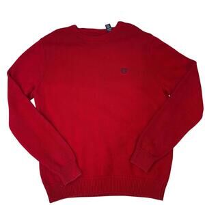 Men’s dark red Chaps knit sweater size medium